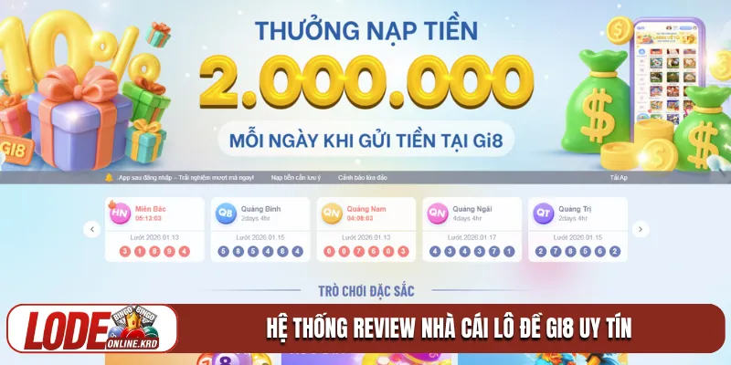 Review nhà cái lô đề Gi8 và những trải nghiệm đẳng cấp nhất 1 Hệ thống review nhà cái lô đề Gi8 uy tín